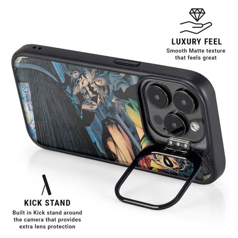 DC Comics Batman All Star Batman & Robin, The Boy Wonder ( Batman & Robin in Action) By Jim Lee iPhone 14 Pro Kickstand Case